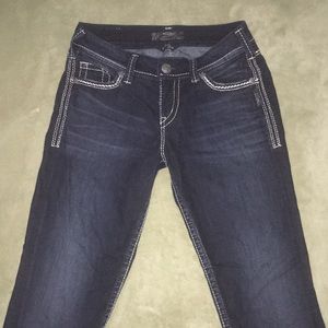 Silver Jeans and CO skinny jeans.